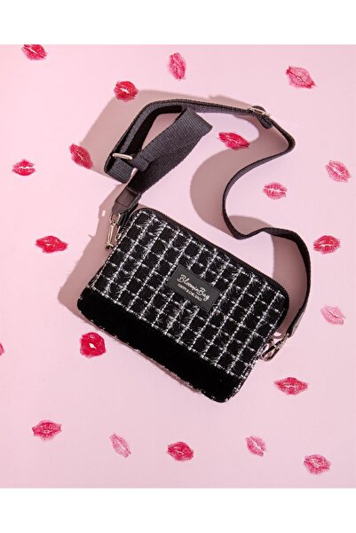 BloominBag Noir Tweed Crossbody Bag