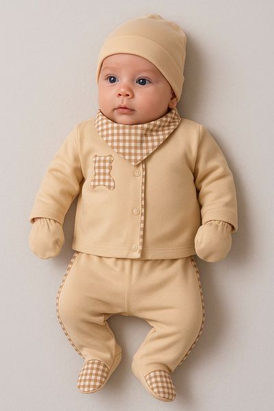 Babydonat Pitikareli 100% Cotton 10-Piece Baby Boy Hospital Discharge Set 0-3 Months