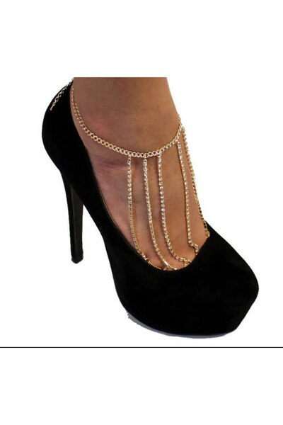 Shiklik MODA خلخال سلسلة حجرية يكمل أناقتك