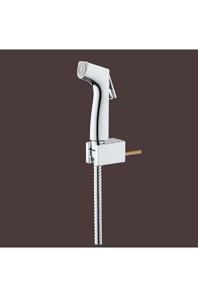 Voli Chrome Finish Modern Push Handle Durable Metal Shattaf Set Silver