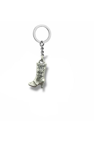 Herşey Nota Unisex Keychain with Cowboy Boot Figure – Western Style, Stylish and Durable