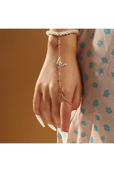 Shiklik MODA رمز الأناقة: سوار من اللؤلؤ على شكل فراشة