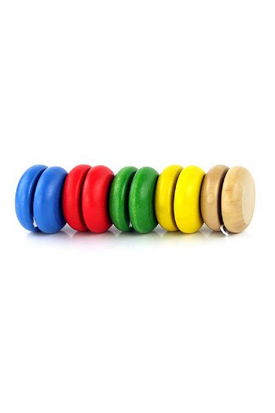 Aero Motion 48-Piece Classic Yo-Yos Wood Toy Assorted Color