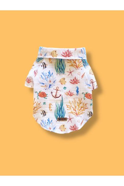 Luli Pet Ocean Muslin Dog Shirt