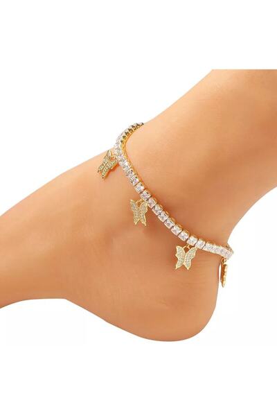 MODAELMAS1 Stone Butterfly Anklet to Enhance Your Elegance