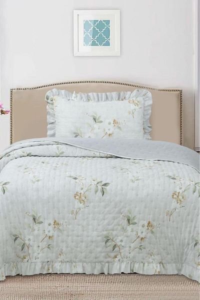 Çeyiz Diyarı Breeze Spring Flowers Single Bedspread 180X240