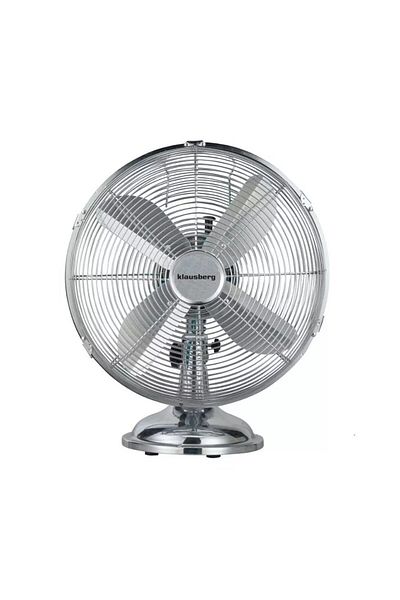 Klausberg Ventilator de birou metalic KB7537, 30 cm, argintiu