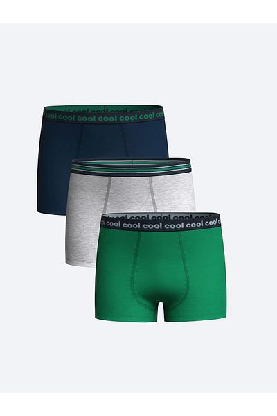 LC Waikiki LCW Kids Green Printed Boy's Boxer Σετ 3 τεμαχίων