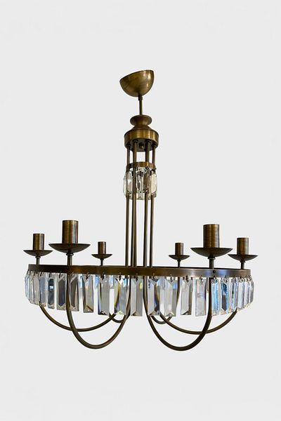 Favori Aydınlatma Luxury Antique Body 6-Piece Crystal Chandelier
