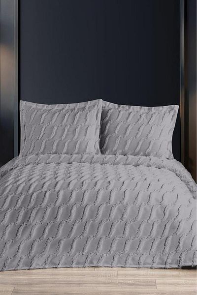 Çeyiz Diyarı Dowry Land Sarkos 3 Piece Double Pique Set Gray