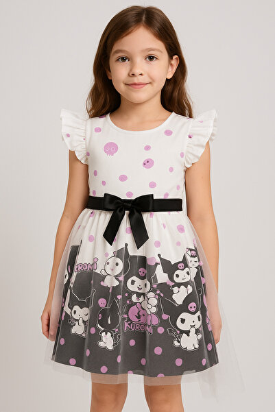 Kids Addakidz beyaz tütü kuromi elbise