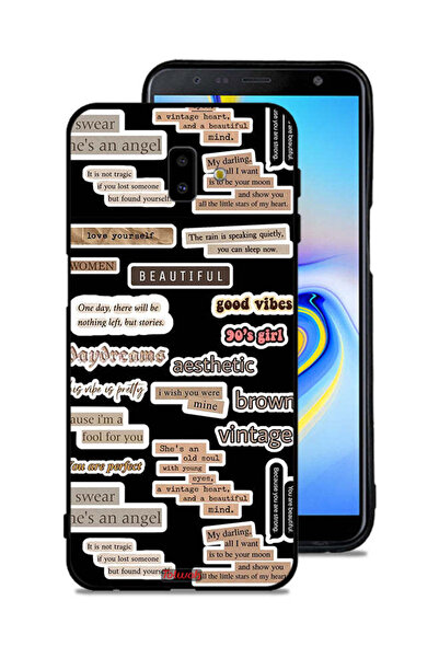 Tolwak Samsung Galaxy J6 Plus Protective Case Cover Beautiful Quotes Stickers