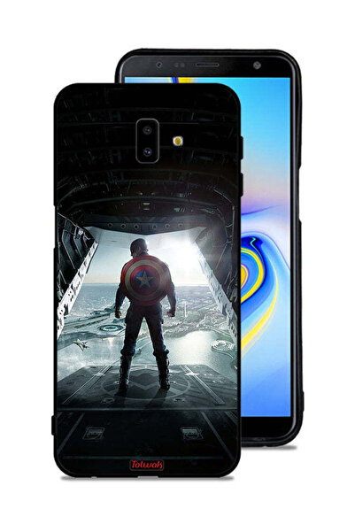 Tolwak Samsung Galaxy J6 Plus Protective Case Cover Portrait Display Captain America