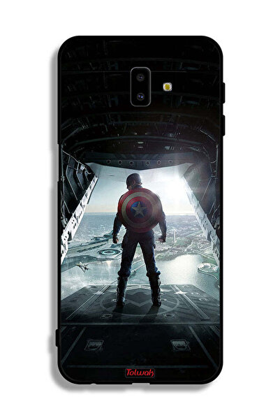 Tolwak Samsung Galaxy J6 Plus Protective Case Cover Portrait Display Captain America