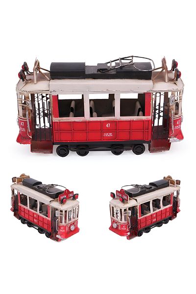 Wolawood Nostalgic Istanbul Taksim Tram Special Metal Production Vintage Decor Luxury Trinket Retro Premium Gift