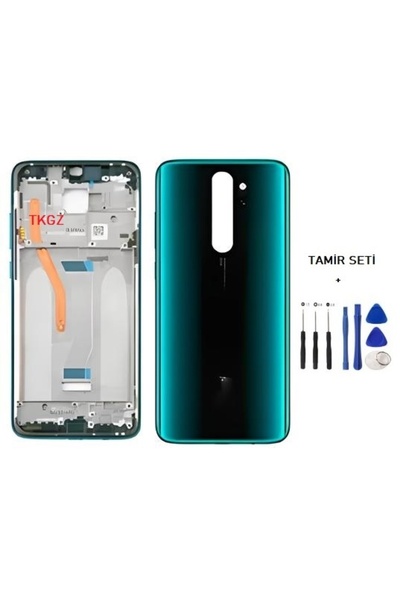 indirimplus Xiaomi Redmi Note 8 Pro Kasa Arka Kapak FULL Takım YEŞİL TAMİR SETİ