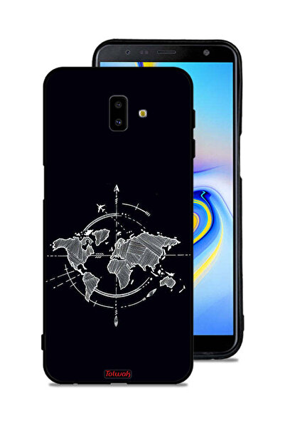 Tolwak غطاء حماية لهاتف سامسونج جالاكسي J6 بلس بتصميم فن البوصلة