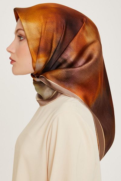 Armine Μεταξωτό Φουλάρι 2025 Χειμώνας - 9233-31 Stone Twill