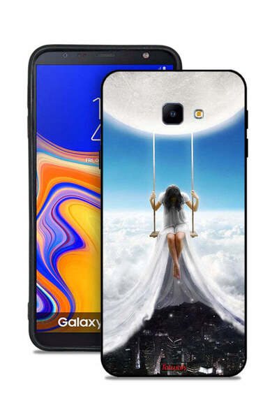 Tolwak غطاء حماية لهاتف Samsung Galaxy J4 Core بتصميم فن مدينة الغيوم القمرية