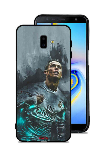 Tolwak غطاء حماية لهاتف سامسونج جالاكسي J6 بلس برسومات كريستيانو رونالدو