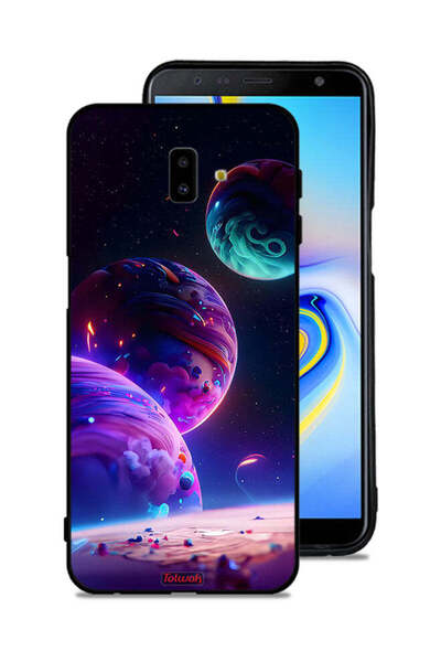 Tolwak غطاء حماية لهاتف سامسونج جالاكسي J6 بلس بنمط كوكبي