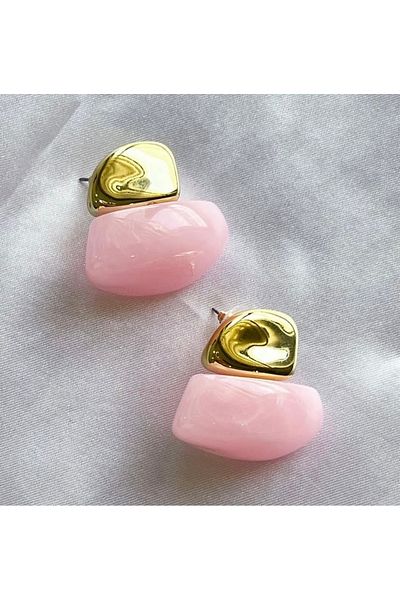 Çelik Special Series Pink Gold Earrings