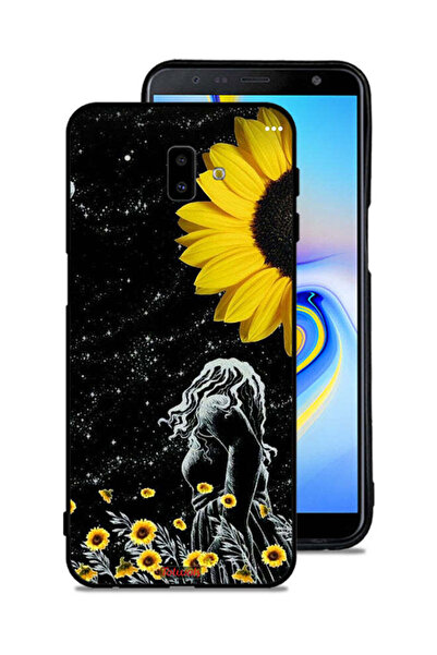 Tolwak Samsung Galaxy J6 Plus Protective Case Cover Girl Look At Moon Art