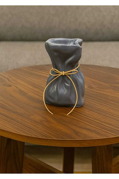 rakaymu Nordic Style Gray Decorative Object Vase
