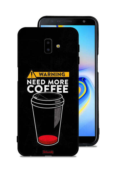Tolwak غطاء حماية لهاتف Samsung Galaxy J6 Plus - هل تحتاج إلى المزيد من القهوة؟