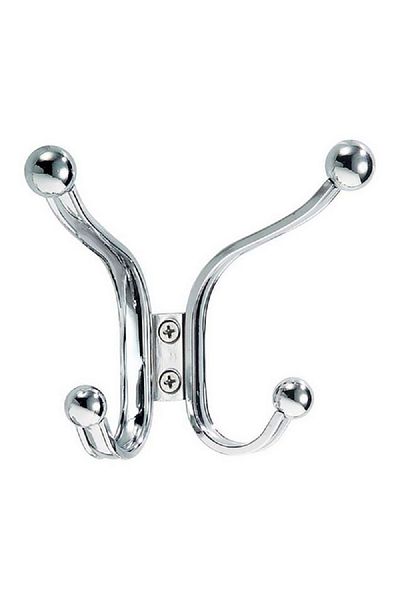 Interdesign York Lyra Wall Mount Quad Hook Silver Small/Medium