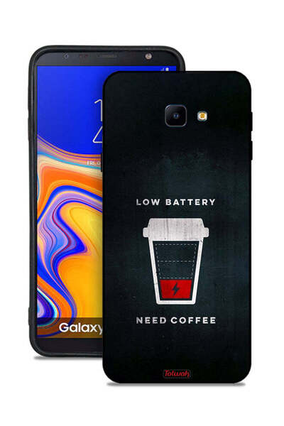 Tolwak غطاء حماية لهاتف Samsung Galaxy J4 Core - بطارية منخفضة - يحتاج إلى قهوة