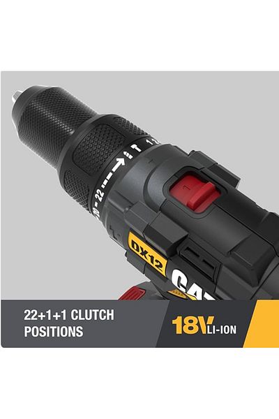 Caterpillar CAT DX12 18V 65N.m Hammer Drill