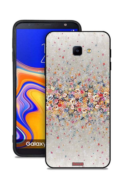Tolwak غطاء حماية لهاتف Samsung Galaxy J4 Core بتصميم زهور صغيرة وفن تجريدي