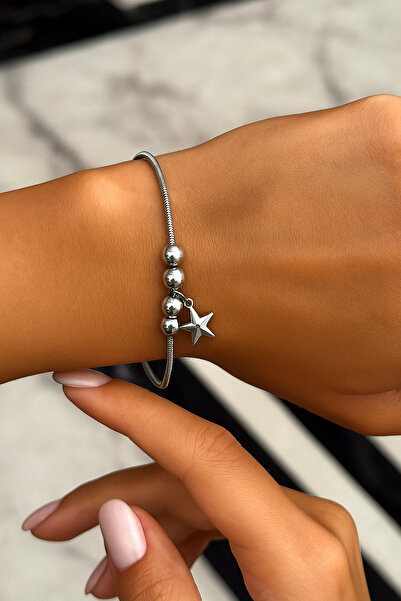 staınless steel Gümüş Çelik Bileklik