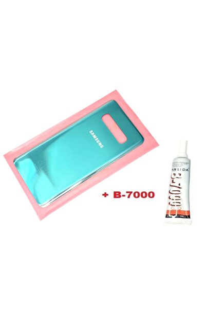 indirimplus Samsung Galaxy S10 Plus Arka Pil Batarya Kapağı + PİL (CAM) YEŞİL
