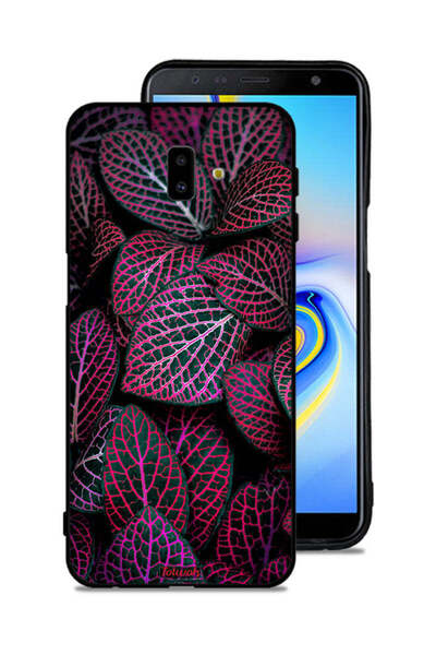 Tolwak غطاء حماية لهاتف سامسونج جالاكسي J6 بلس بنقشة أوراق سالجا