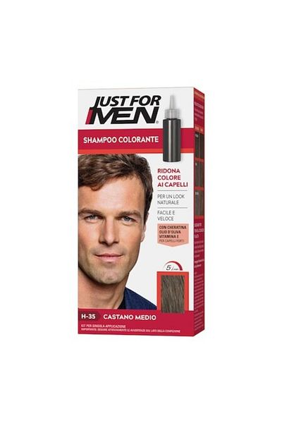 Just For Men Color Shampoo Colorant Shampoo for Men H35 Medium Brown