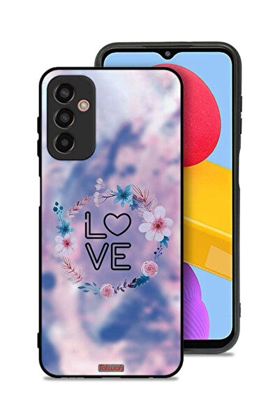 Tolwak غطاء حماية لهاتف سامسونج جالاكسي F13 بتصميم خاتم الحب بين الزهور