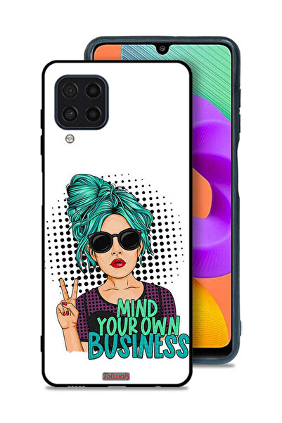 Tolwak Samsung Galaxy M22 Protective Case Cover Mind Your Own Business