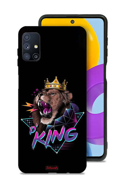 Tolwak غطاء حماية لهاتف سامسونج جالاكسي M51 برسومات الأسد الملك