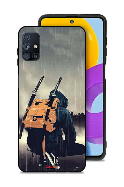 Tolwak غطاء حماية لهاتف سامسونج جالاكسي M51 بتصميم سيف ساموراي الرقمي