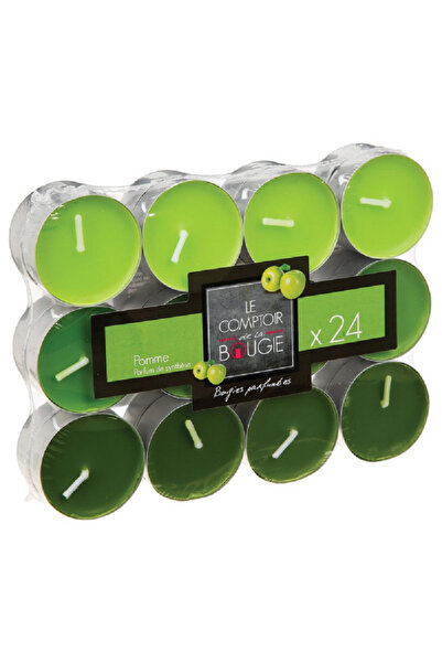 Atmosphera مجموعة شموع الشاي المعطرة من بوجي، 24 قطعة، بألوان متنوعة