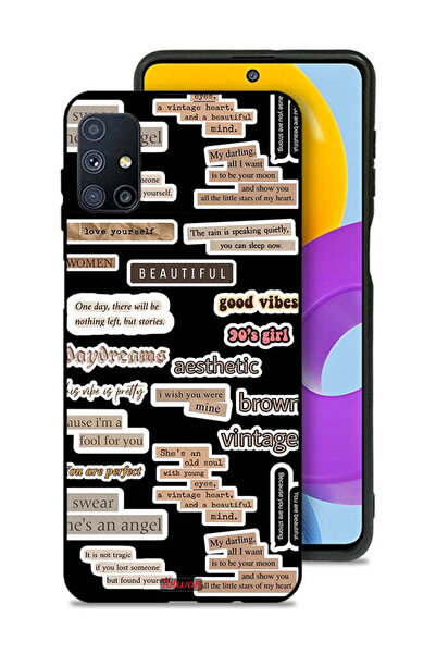 Tolwak Samsung Galaxy M51 Protective Case Cover Beautiful Quotes Stickers