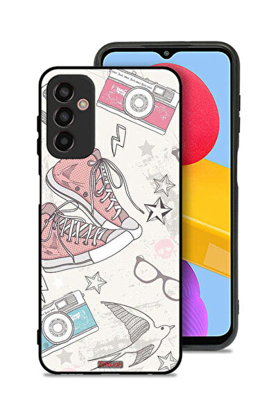 Tolwak غطاء حماية من القماش بتصميم حذاء وكاميرا لهاتف Samsung Galaxy F23