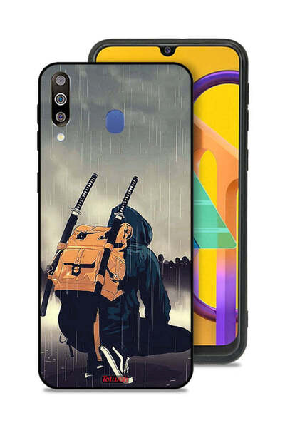 Tolwak غطاء حماية لهاتف سامسونج جالاكسي M30 بتصميم سيف ساموراي الرقمي