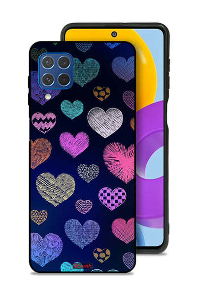 Tolwak غطاء حماية لهاتف سامسونج جالاكسي M62 بنقشة قلوب داجا