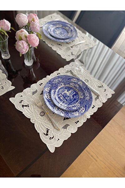 QBR Home Set of 2 Hole Work American Service. Peony Model (2 Pieces)