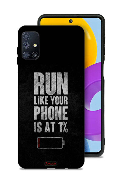 Tolwak غطاء حماية لهاتف Samsung Galaxy M51، اركض كما لو أن هاتفك يعمل بنسبة 1%