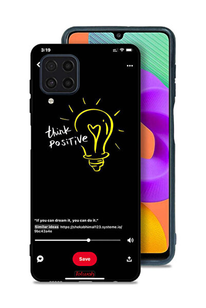 Tolwak غطاء حماية لهاتف سامسونج جالكسي F22 - فكر بإيجابية