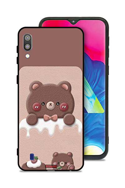 Tolwak غطاء حماية لهاتف سامسونج جالاكسي M10 بتصميم دب الفراولة